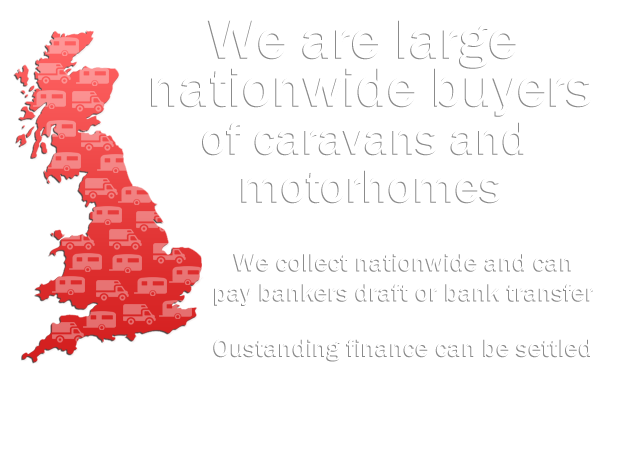 Large nationwide buyers of caravans and motorhomes